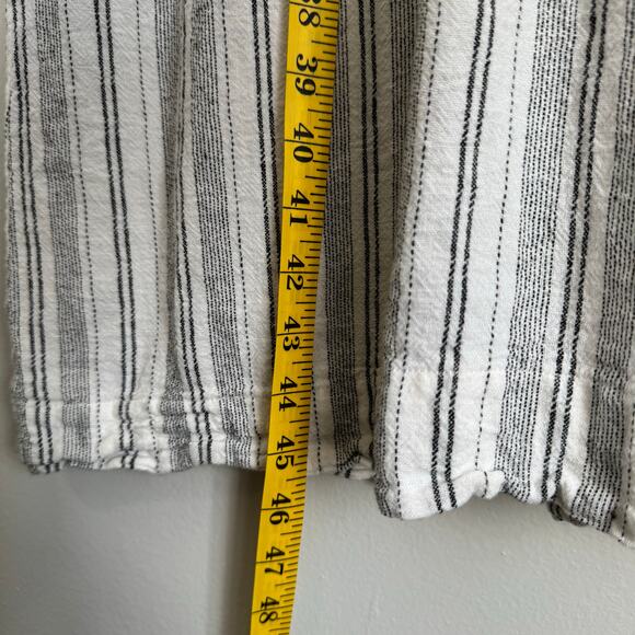 Briggs Dress 2X Linen Midi Pockets Buttons Stretch Lagenlook Coastal Beachy - Picture 14 of 16